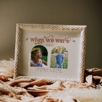 When We Were Baby Picture Wedding Table Number
