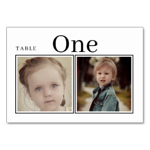 When We Were Wedding Table Cards, Table Number