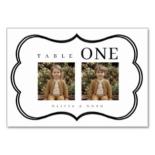 When We Were Wedding Table Cards, Table Number
