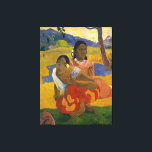 When Will You Marry? by Paul Gauguin (1892) Canvas Print<br><div class="desc">When Will You Marry? by Paul Gauguin (1892) Tahitian: Nafea Faaipoipo</div>