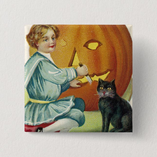 When Witches Abound at Halloween 15 Cm Square Badge (Front)