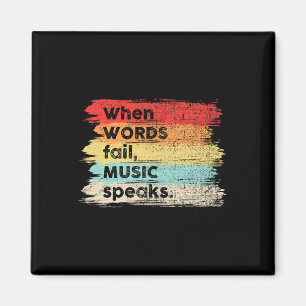 When words fall Cute Fall Autumn Thanksgiving Magnet