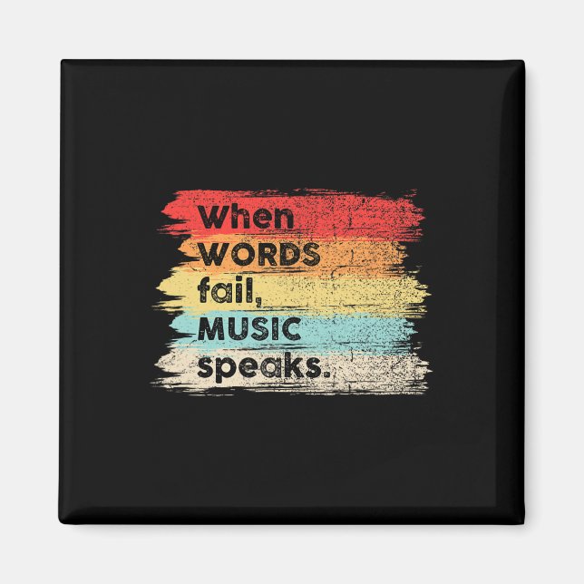 When words fall Cute Fall Autumn Thanksgiving Magnet (Front)