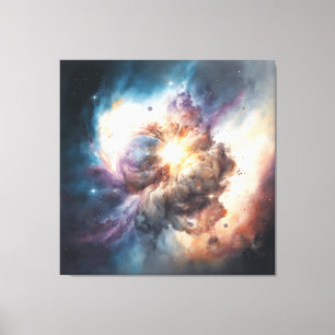 When World Collide Canvas Print