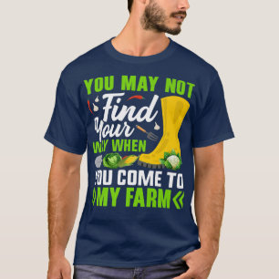 When You Come To Farm Funny Farming Farmer Tractor T-Shirt