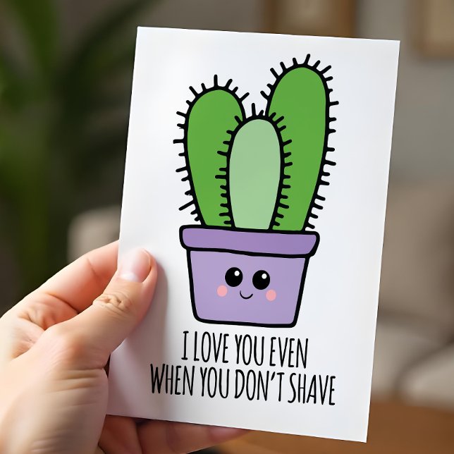 When You Don't Shave Funny Valentines Day Holiday Postcard (Celebrate your Valentine and secure their heart with this hilariously honest and quirky card.)