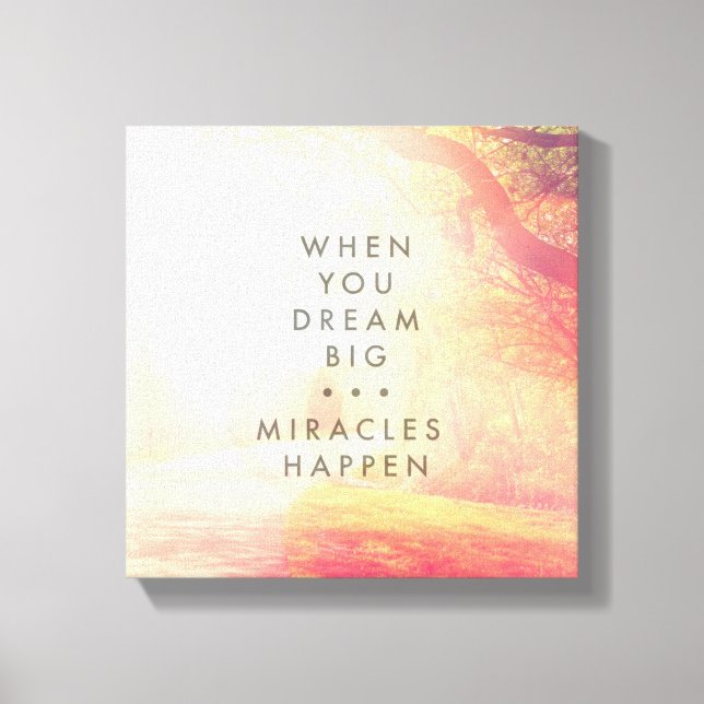 When You Dream Canvas Print (Front)