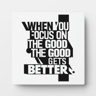 When You Focus Plaque