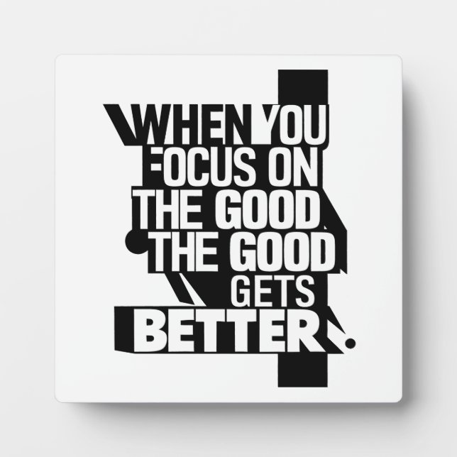 When You Focus Plaque (Front)