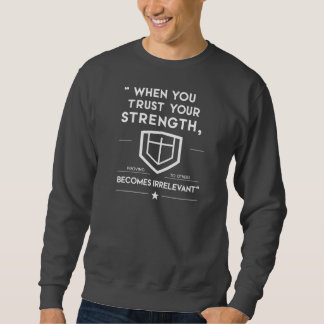 When you gym motivation quote with white text sweatshirt