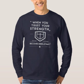 When you gym motivation quote with white text T-Shirt