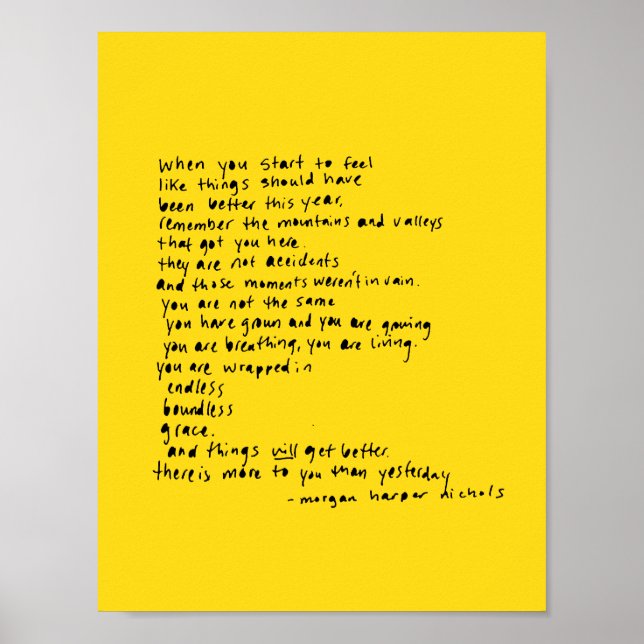 when you start to feel like things should been poster (Front)