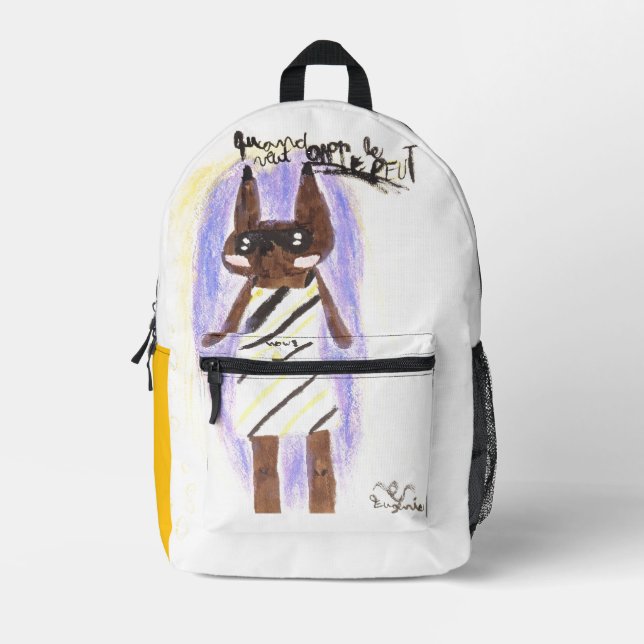 When you want it, you can printed backpack (Front)