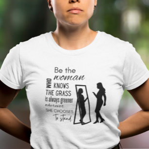 Where a Woman Stands Motivational Tee