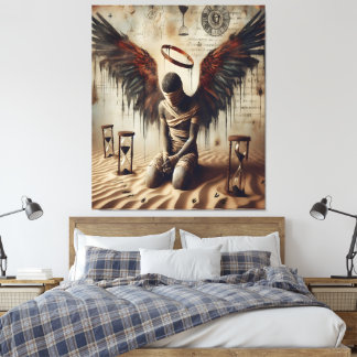 Where Angels Fall, We Rise Canvas Print
