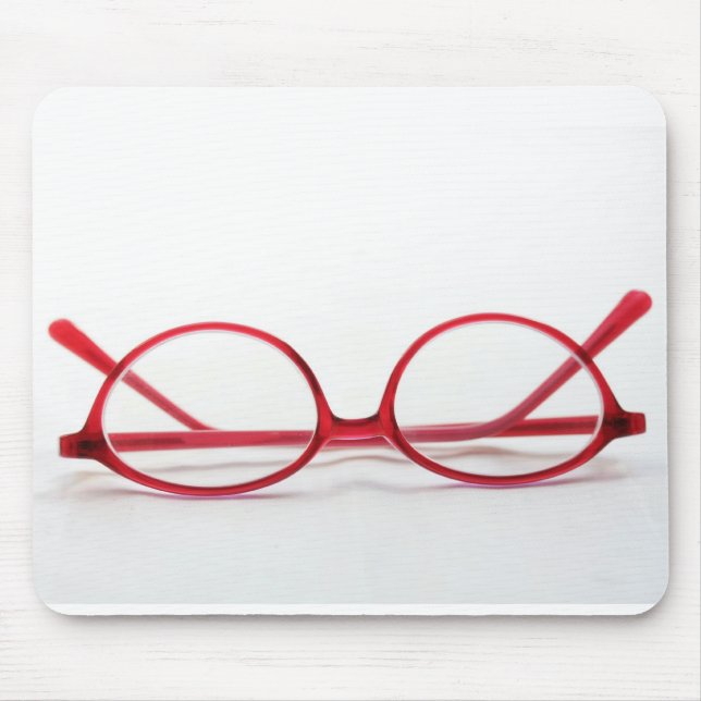 where are my glasses? mouse pad (Front)