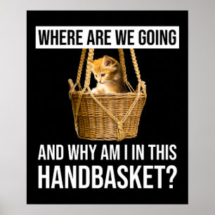 Where Are We Going & Why Am I In This Handbasket? Poster