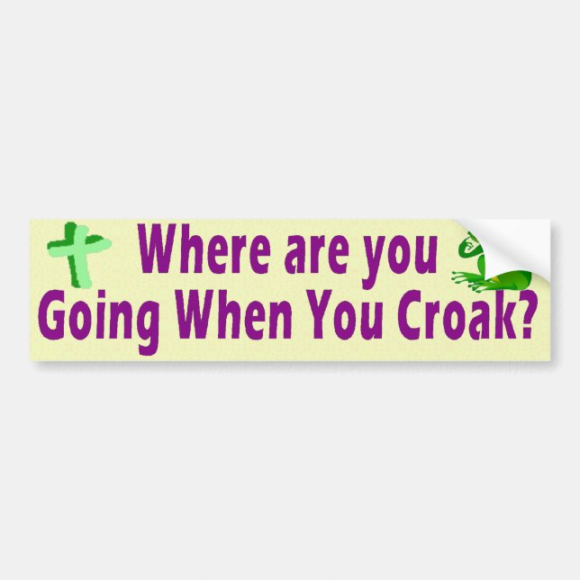 Where are You Going? Bumper Sticker (Front)