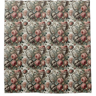 Where Baroque Fangs Find Homes – Gothic Victorian Shower Curtain