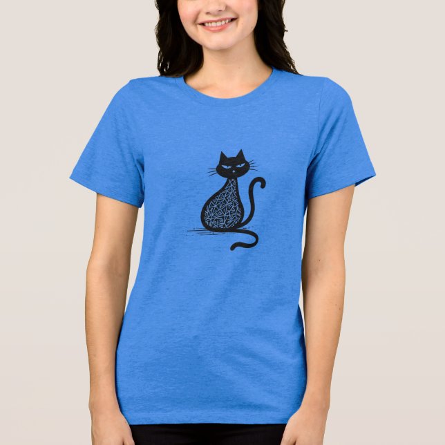 Where curiosity meets the cosmos Tri-Blend shirt (Front)