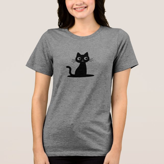 Where curiosity meets the cosmos Tri-Blend shirt (Front)