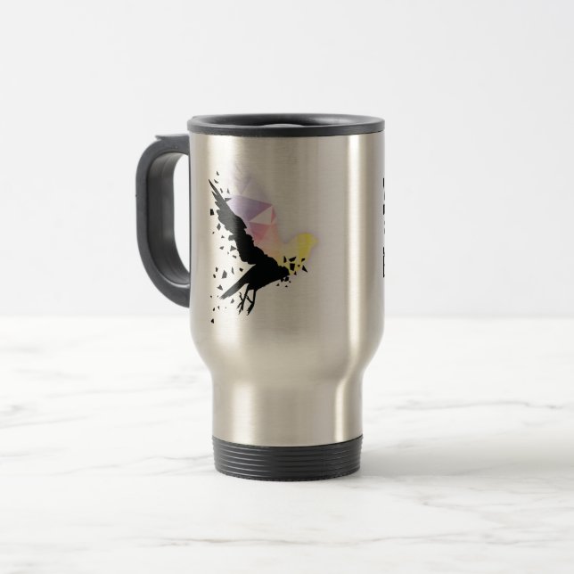 “Where darkness ends, hope begins.” Travel Mug (Front Left)