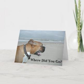 Where Did You Go? Card
