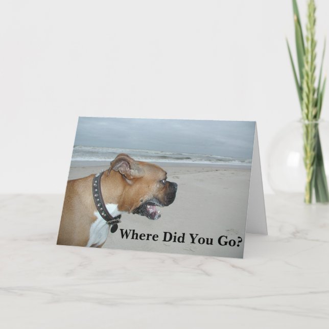 Where Did You Go? Card (Front)