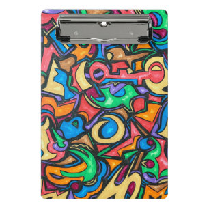 Where Did You Hide The Candy-Hand Painted Abstract Mini Clipboard