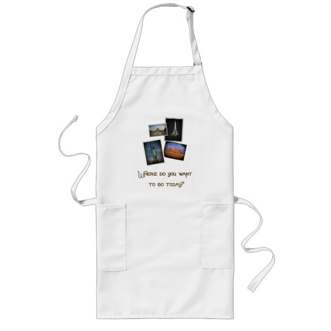 Where Do You Want to Go? Long Apron (Front)