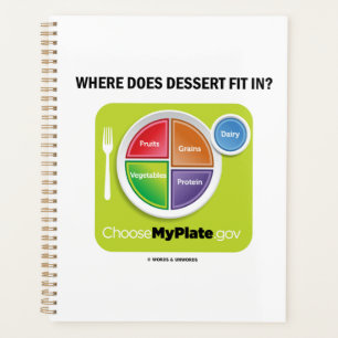 Where Does Dessert Fit In? MyPlate Humour Planner