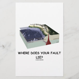 Where Does Your Fault Lie? (Geology Humour)