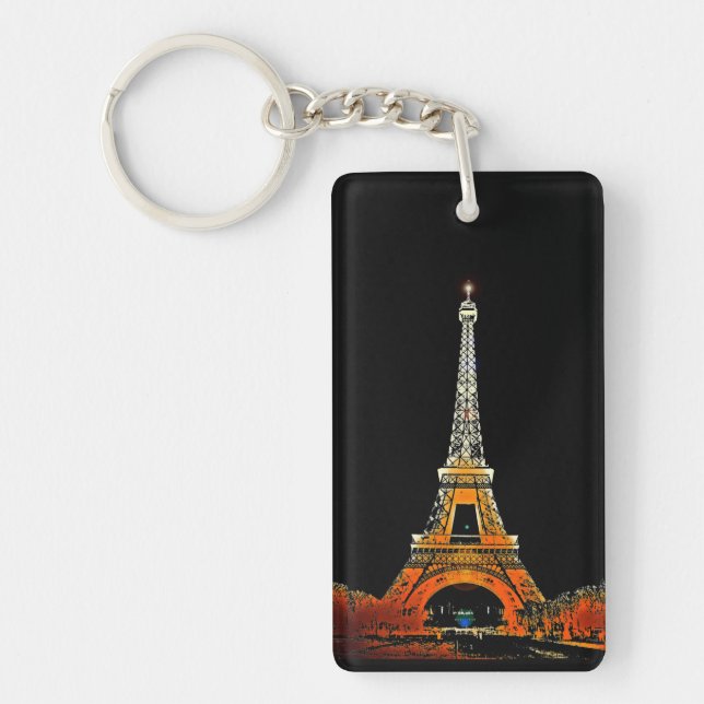 Where Dreams Touch the Sky: The Eiffel Tower Key Ring (Front)
