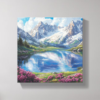 Where Earth Meets Sky Canvas Print