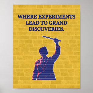 Where Experiments Lead To Grand Discoveries Lab Poster