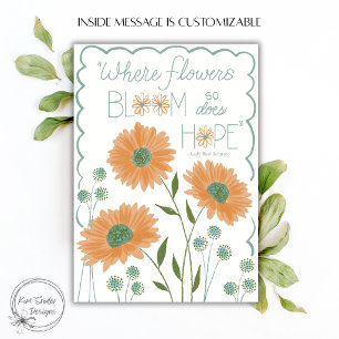 "Where Flowers Bloom, So Does Hope" Wildflowers Card