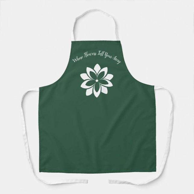Where Flowers Tell Your Story 🌿 Your Florist Shop Apron (Front)