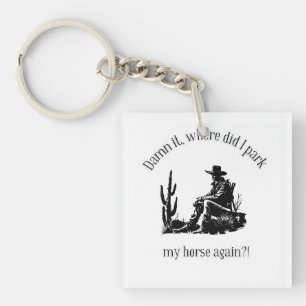 Where I park my horse? Key Ring