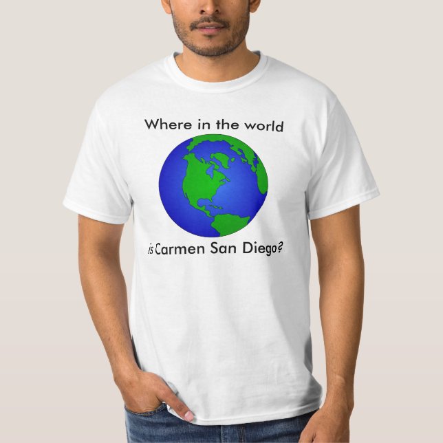 Where in the World is Carmen San Diego? Shirt (Front)