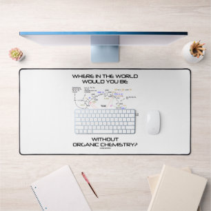Where In The World Would You Be Organic Chemistry? Desk Mat