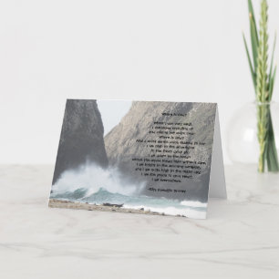 Where is God? Poem Inspirational Blank Card