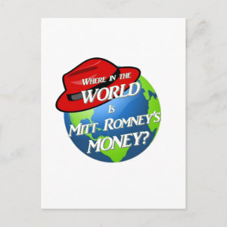 Where is Mitt's Money? Postcard