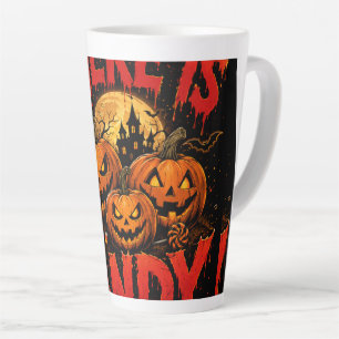 Where Is My Candy Halloween Pumpkin T-Shirt Spoo Latte Mug