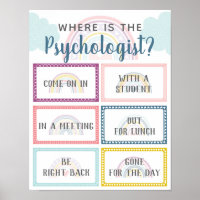 Where is Psychologist Office Door Sign Rainbow