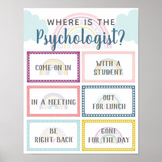Where is Psychologist Office Door Sign Rainbow