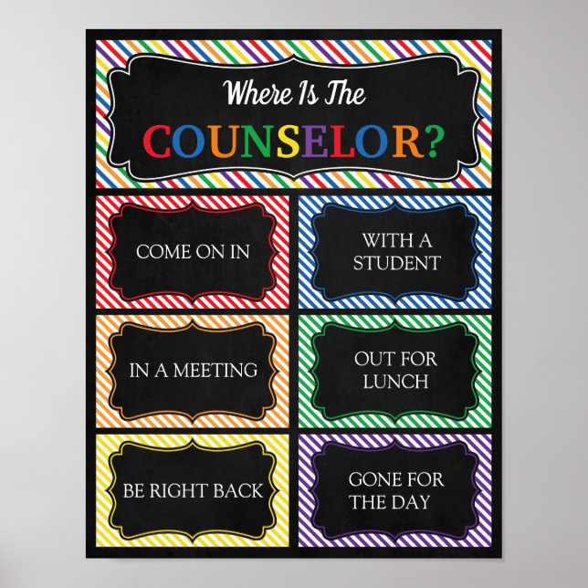 Where is the Counsellor Office Door Sign (Front)
