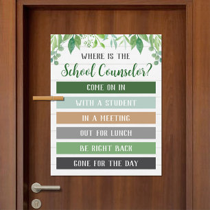 Where is the Counsellor Office Door Sign