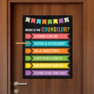 Where is the Counsellor Office Door Sign