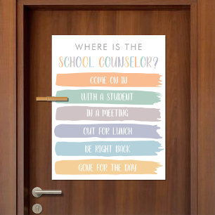 Where is the Counsellor Office Door Sign
