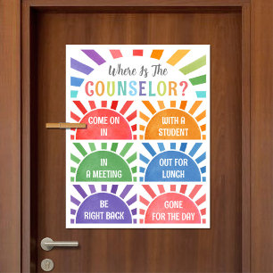 Where is the Counsellor Office Door Sign